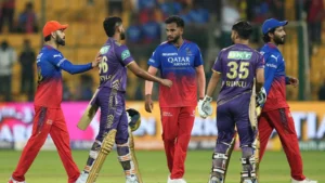 Kolkata Knight Riders vs Royal Challengers Bengaluru Match Scorecard
